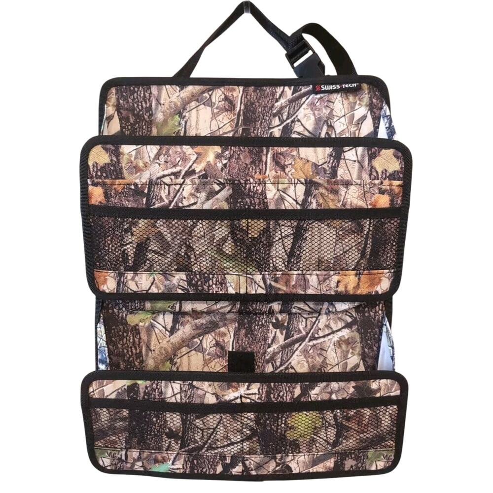 Swiss Tech Realtree Back Of Seat Organizer Expanding 8 Pockets NWOT E70